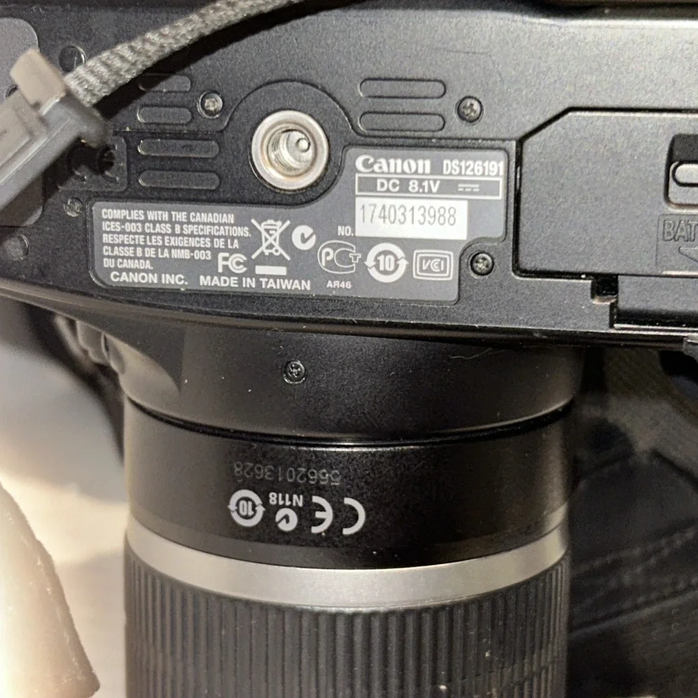 Canon EOS Rebel XS DSLR With Lens, Stand, & Case